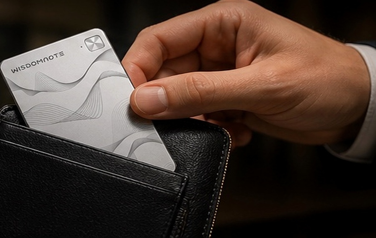 Wisdom Note card in wallet