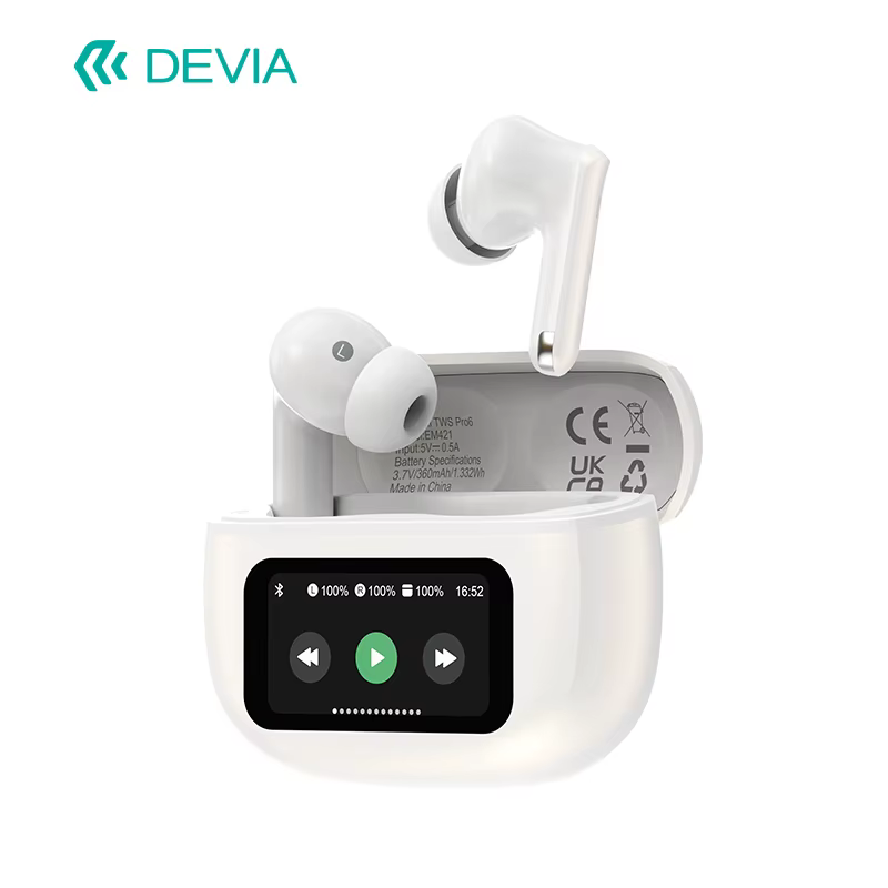  Преводач DEVIA AI TWS Pro 6 – Безжични слушалки с превод в реално време (164 езика)